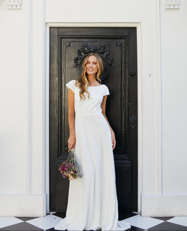 Vestido Largo de Novia Trini Ivory