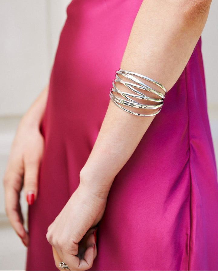 Brazalete Rosalia Plateado