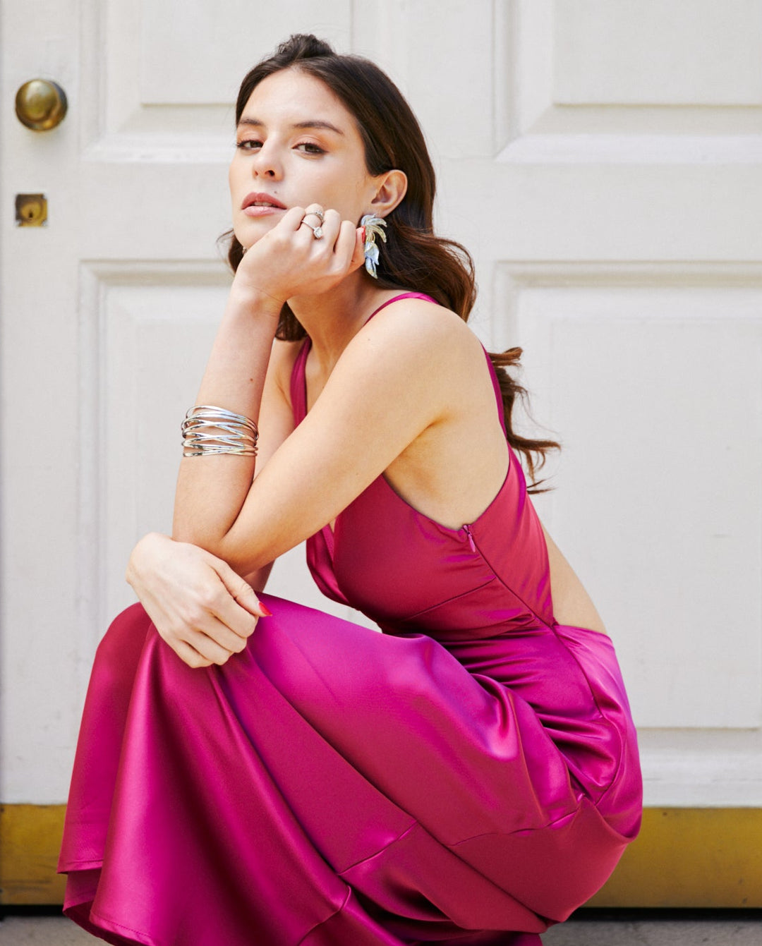 Brazalete Rosalia Plateado