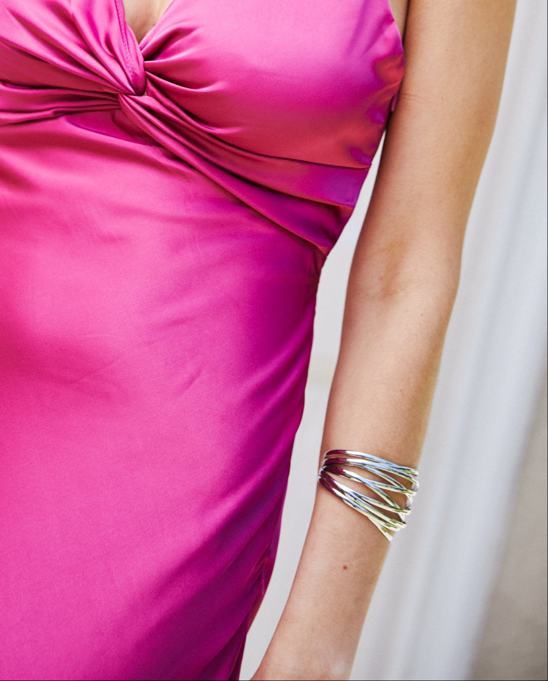 Brazalete Rosalia Plateado