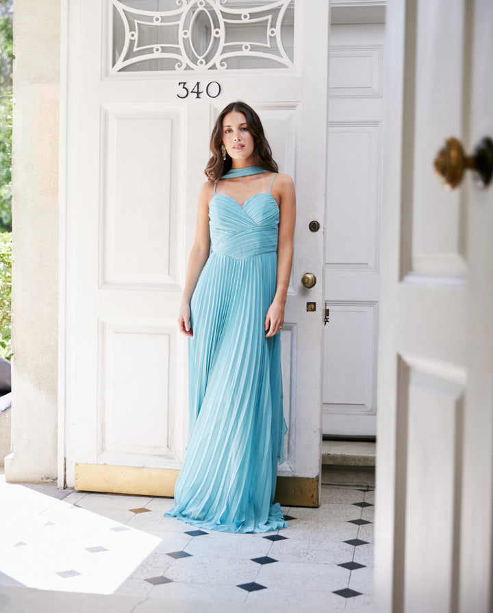 Vestido Largo de Fiesta Milagros Celeste