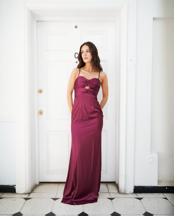 Vestido Largo de Fiesta Zaragoza Morado