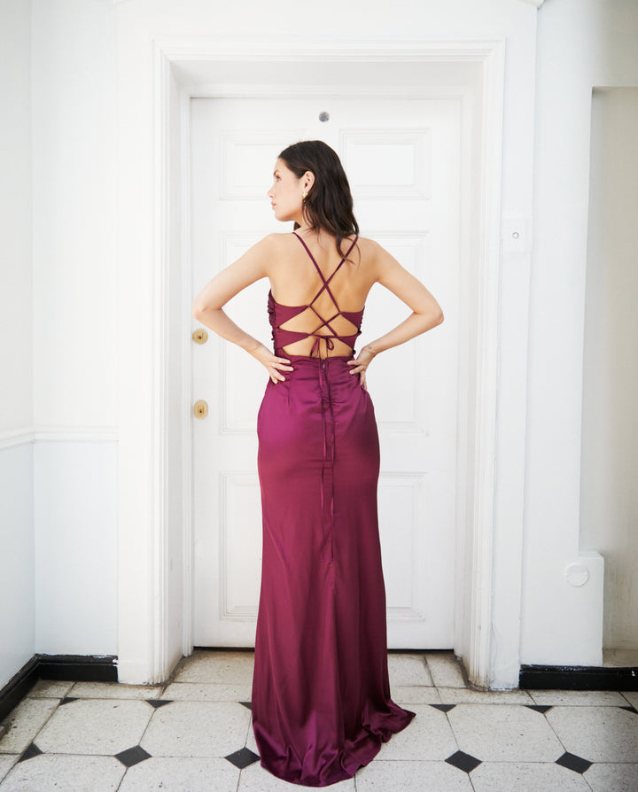 Vestido Largo de Fiesta Zaragoza Morado