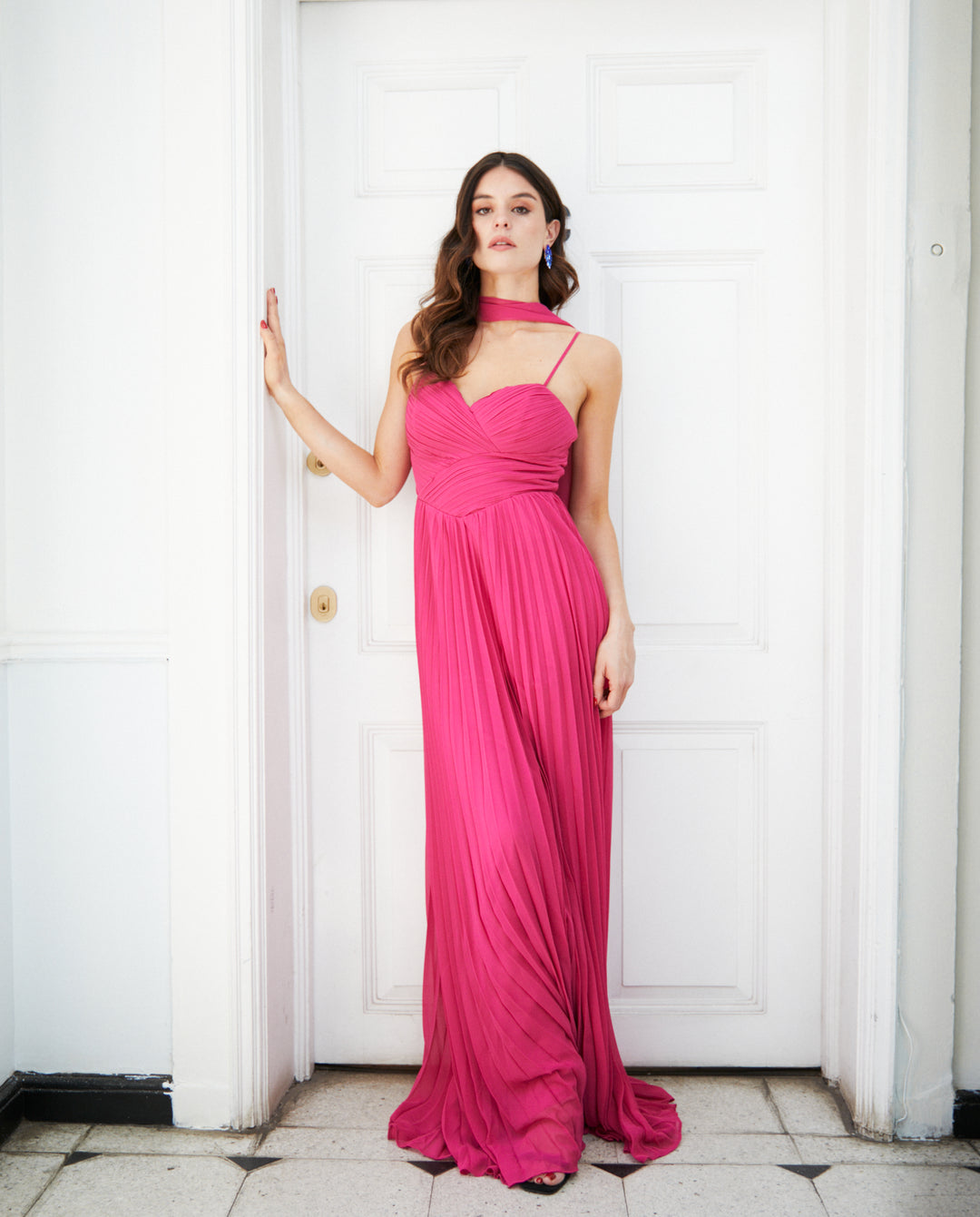 Aros Gabriela Piedras Azul Royal