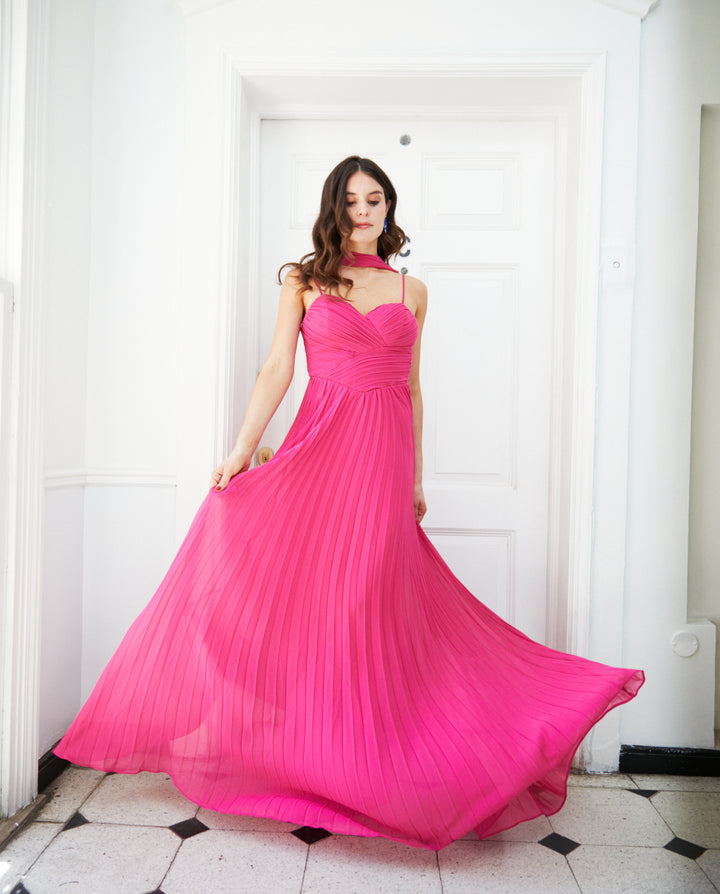 Vestido Largo de Fiesta Milagros Fucsia