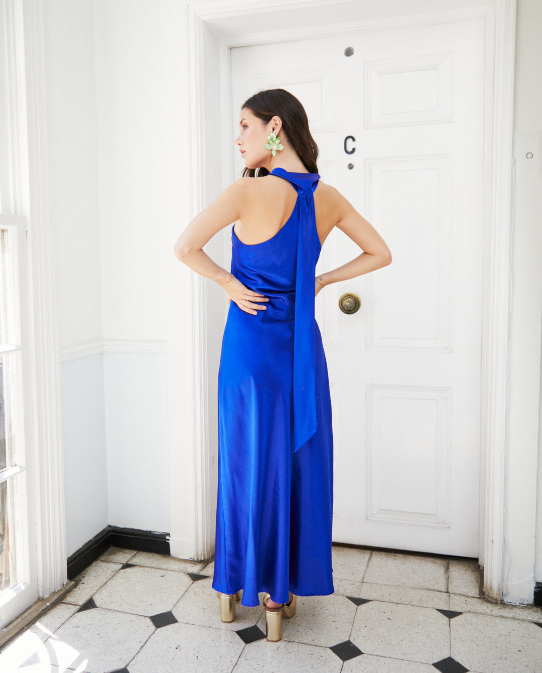 Vestido Largo de Fiesta Lucero Azul Royal