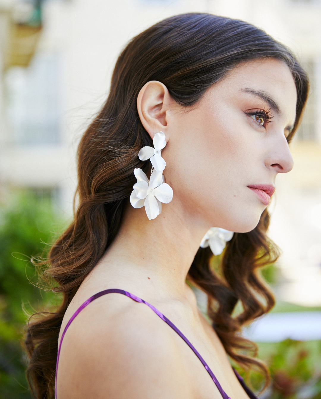 Vestido Largo de Fiesta Manuela Fondo Morado