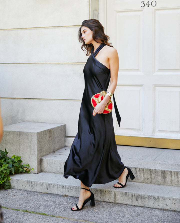 Vestido Largo de Fiesta Lucero Negro