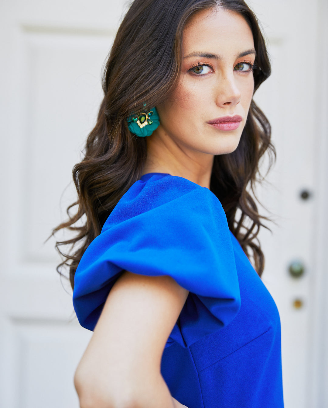 Vestido Corto de Fiesta Carlota Azul Royal