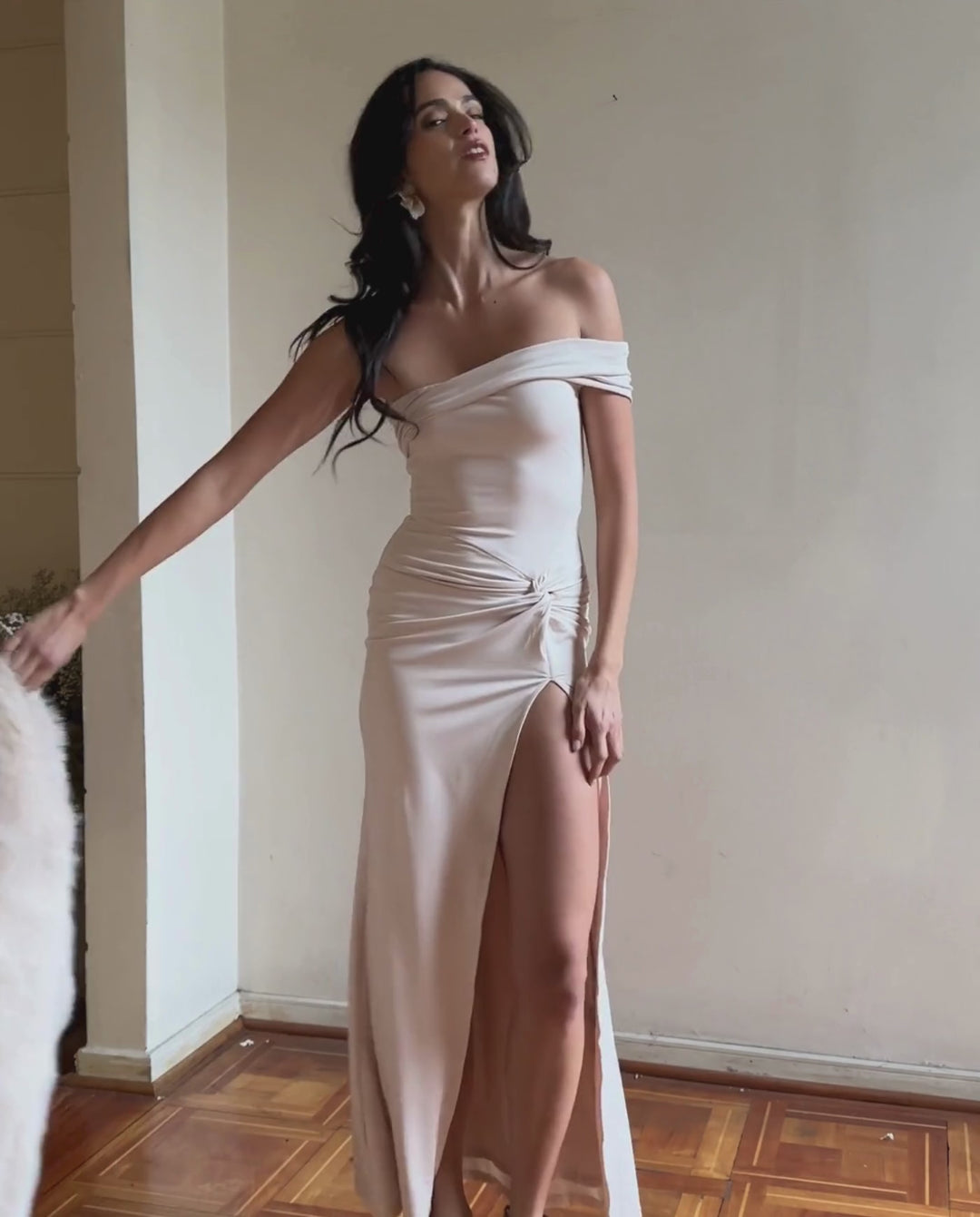 Vestido Largo de Novia Celestina Crema