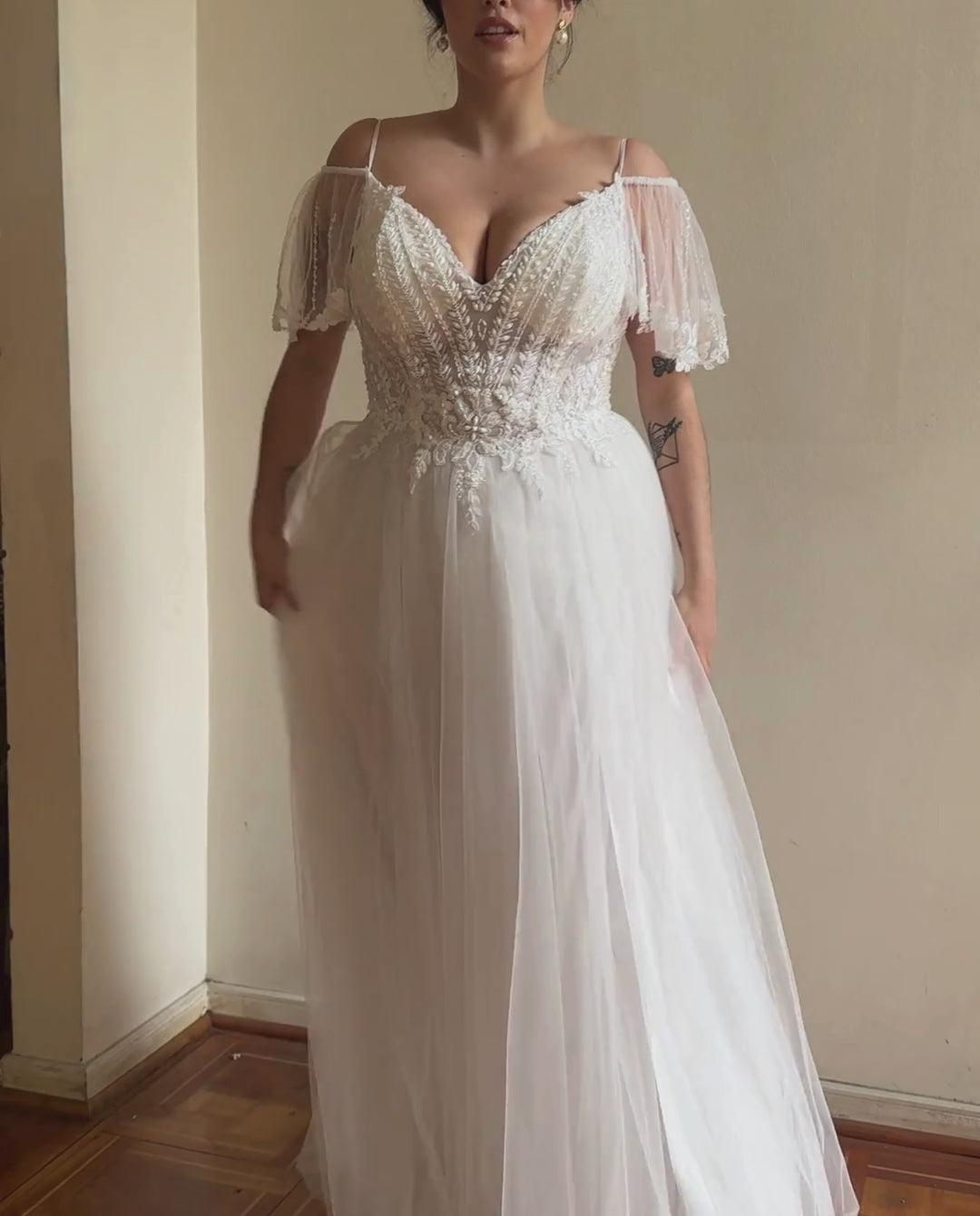 Vestido Largo de Novia Rebecca Blanco