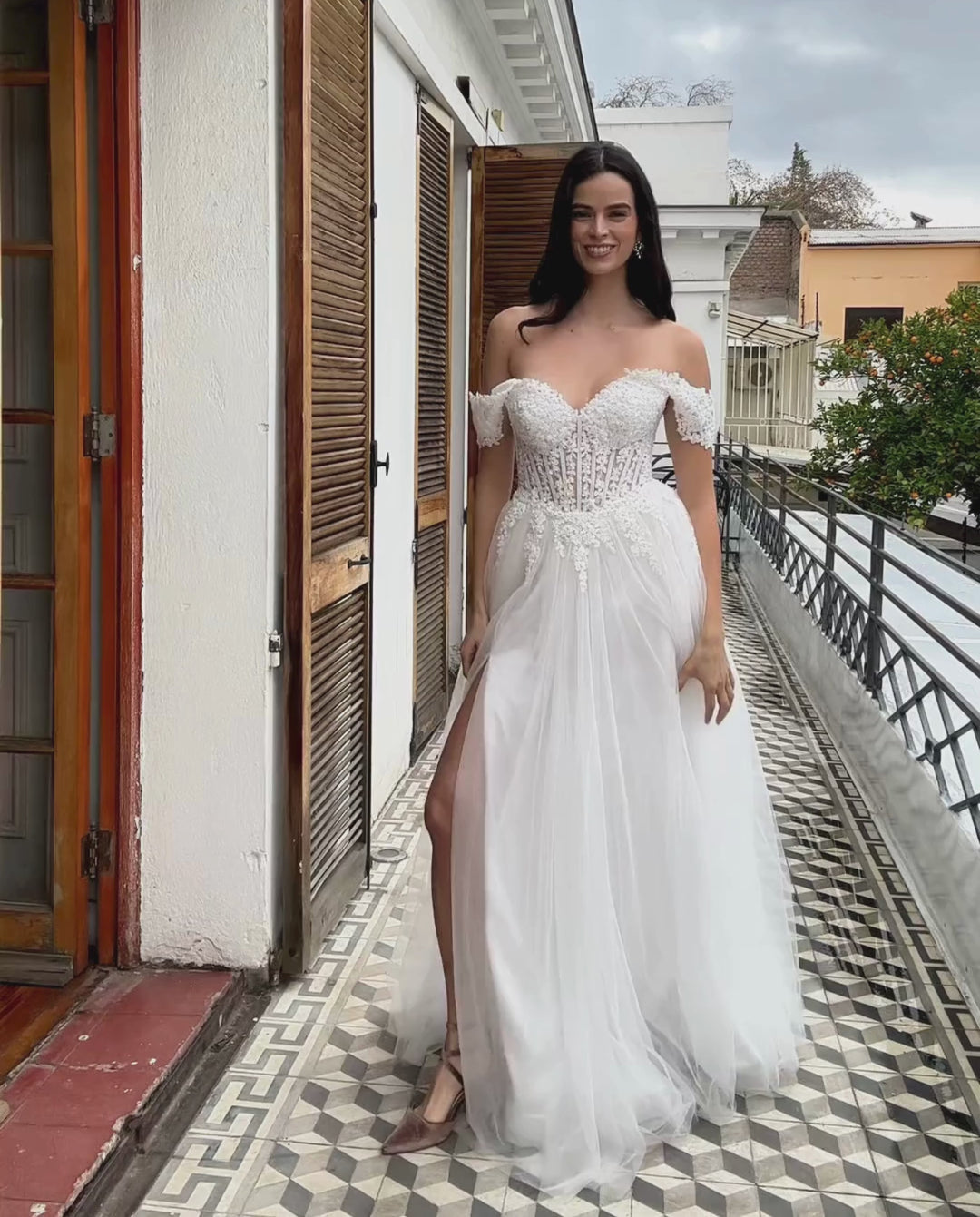 Vestido Largo de Novia Clarissa Blanco