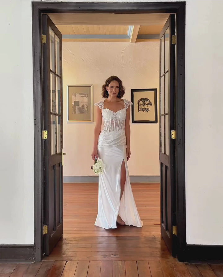 Vestido Largo de Novia Mika Blanco