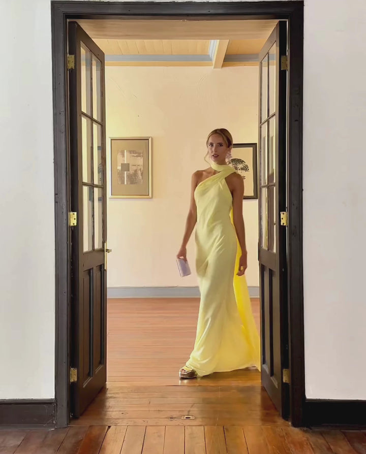 Vestido Largo de Fiesta Anastasia Amarillo