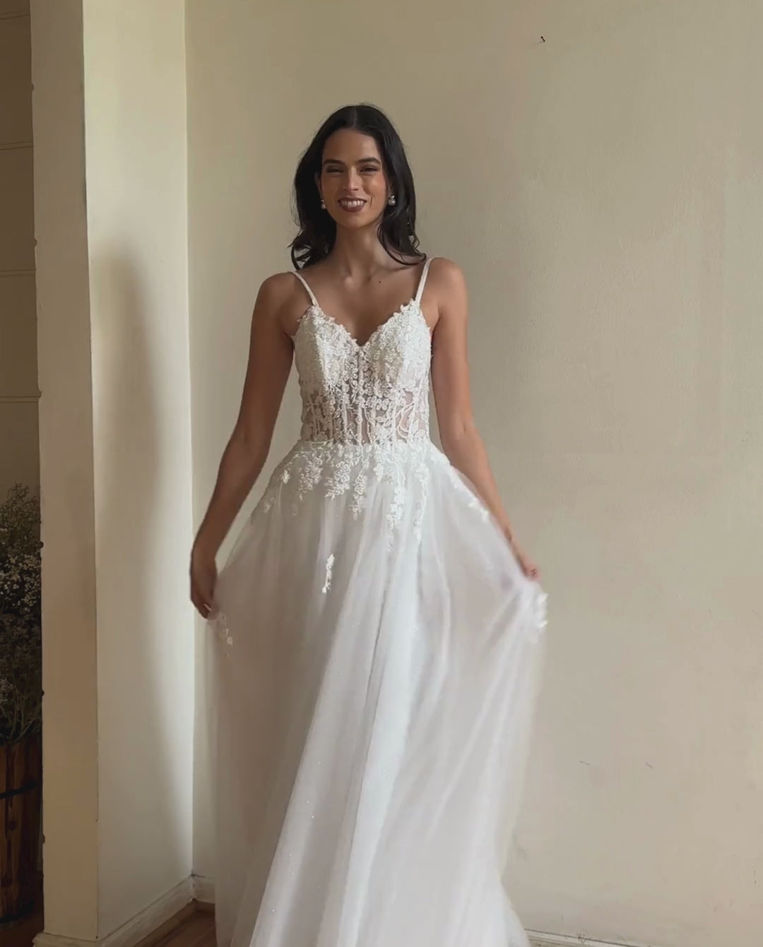 Vestido Largo de Novia Ambar Ivory