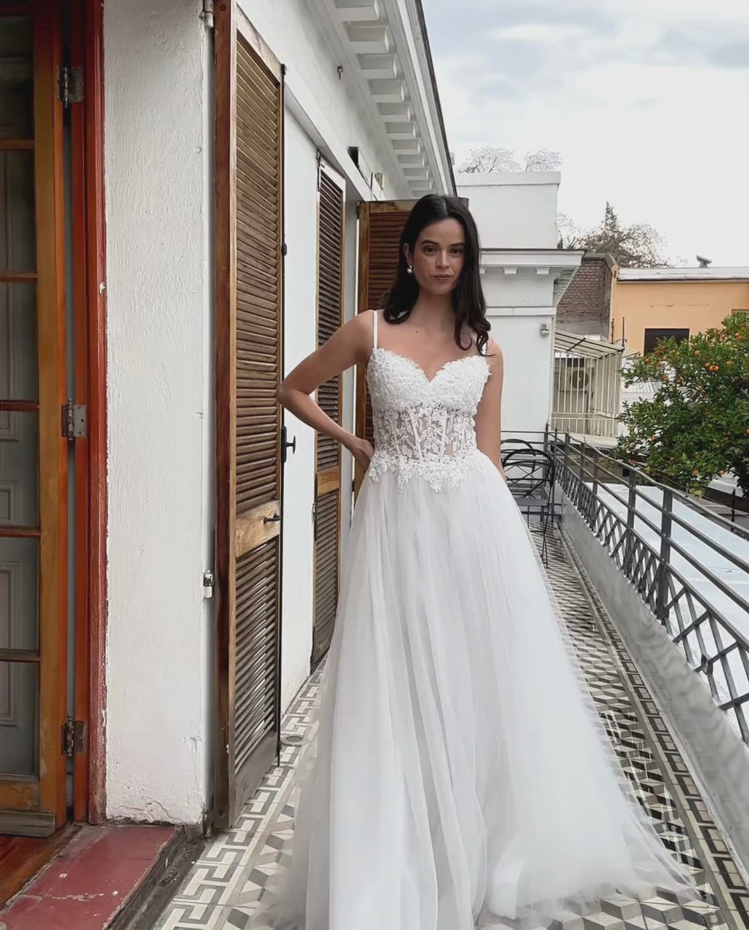 Vestido Largo de Novia Casandra Blanco
