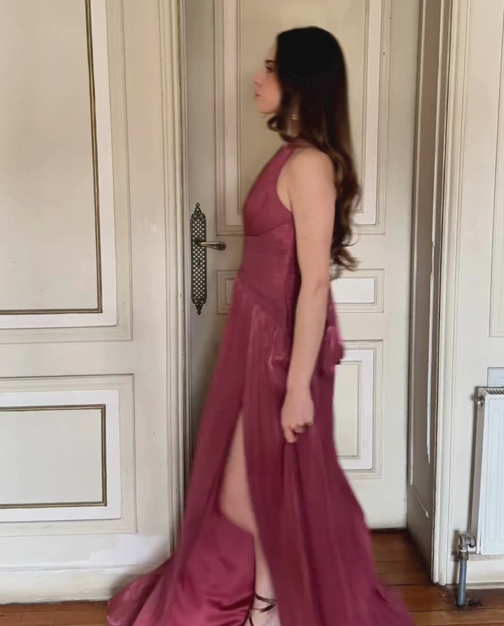 Vestido Largo de Fiesta Rebeca Canela