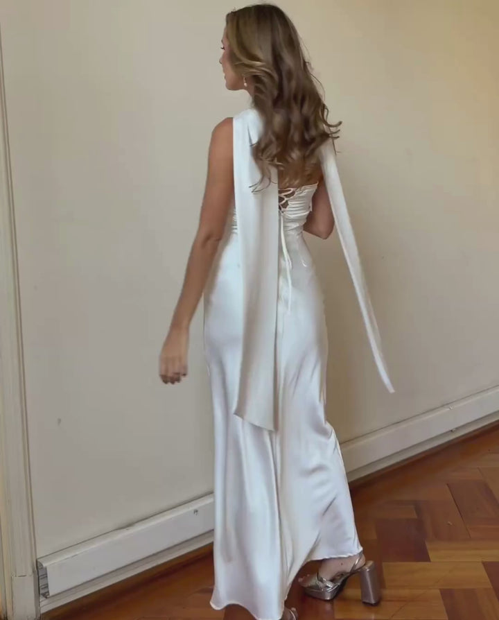 Vestido Largo de Novia Uma Ivory