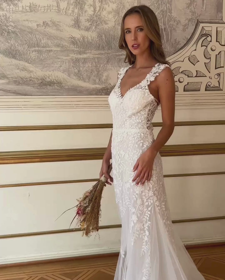 Vestido Largo de Novia Julia Blanco