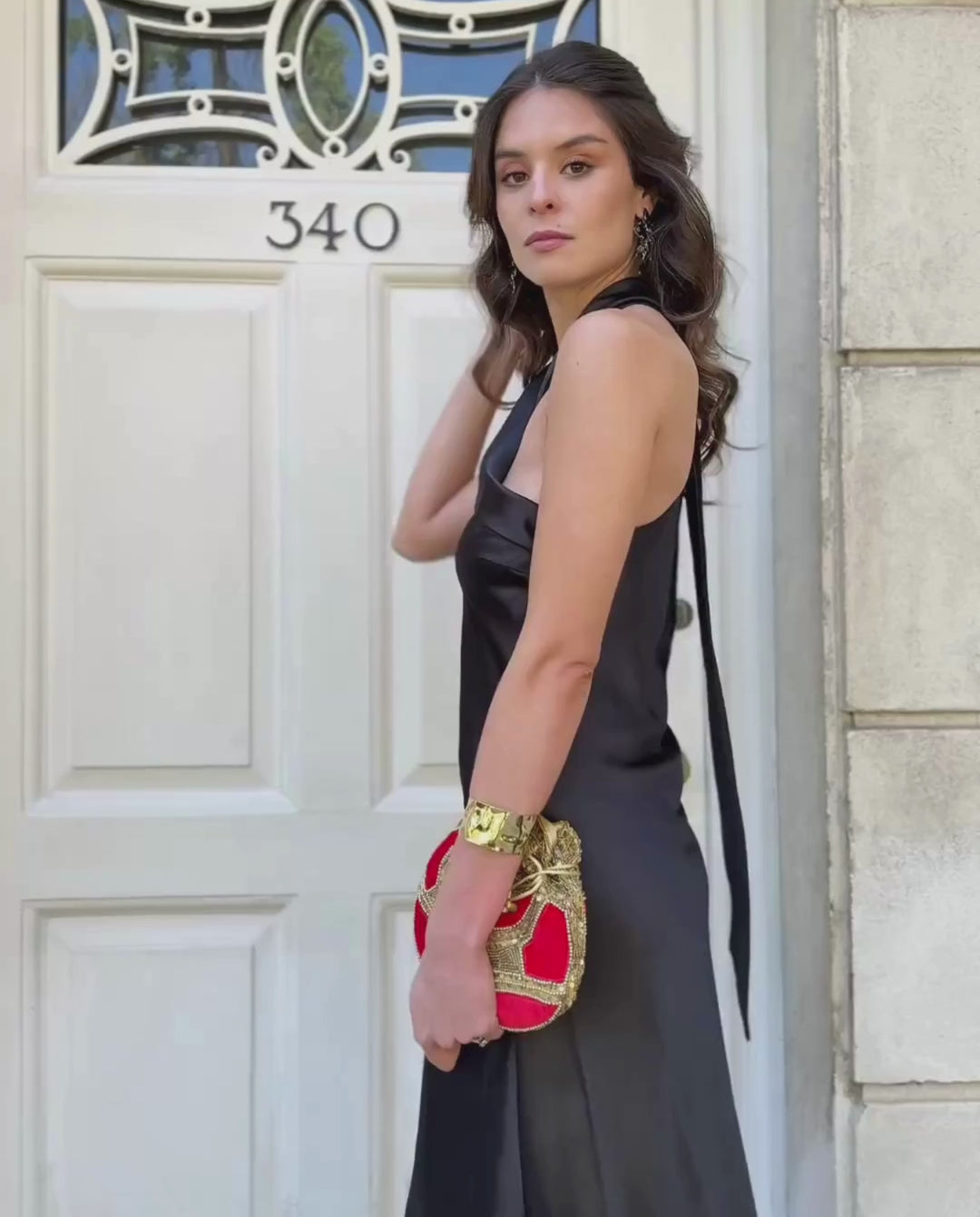 Vestido Largo de Fiesta Lucero Negro