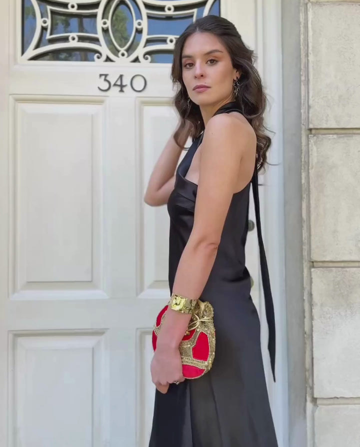 Vestido Largo de Fiesta Lucero Negro