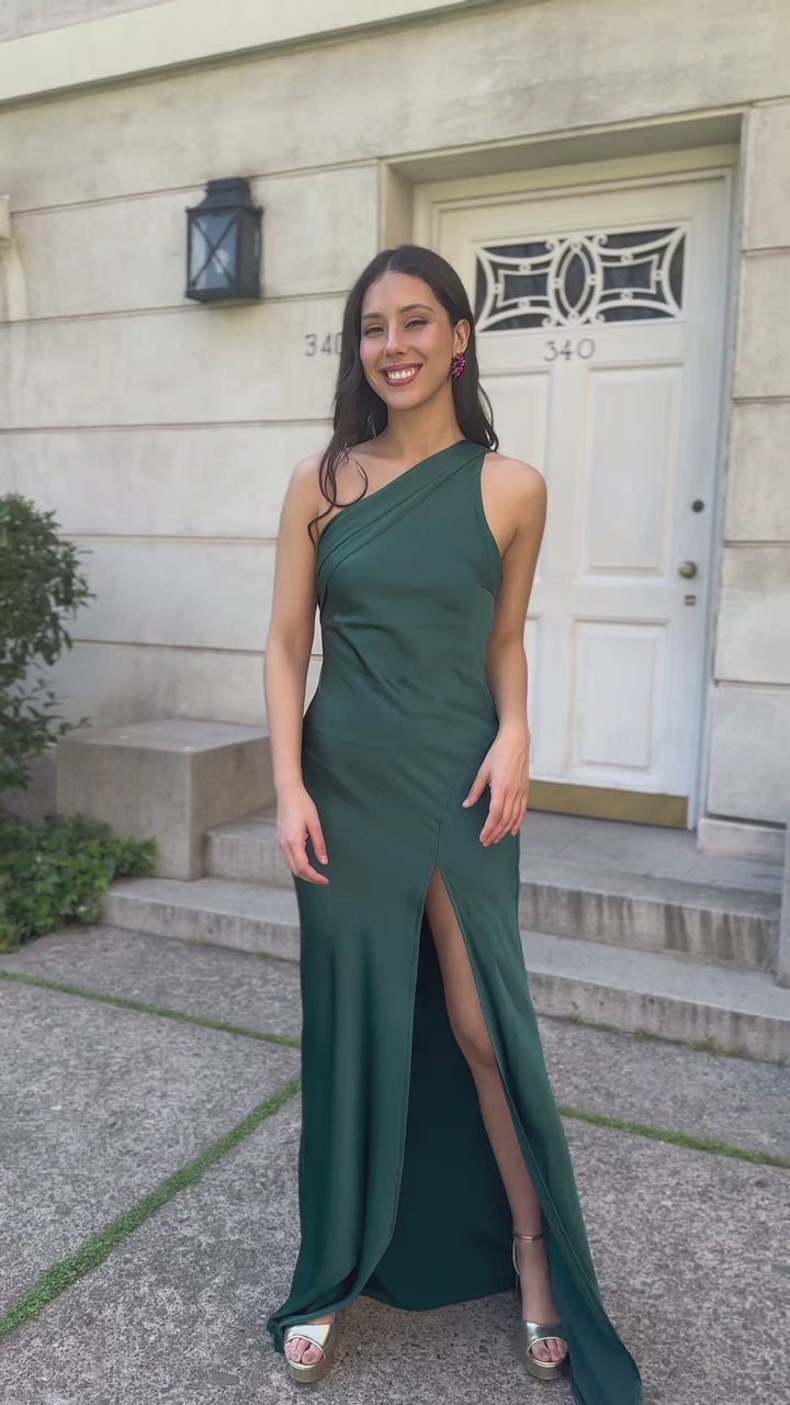 Vestido Largo de Fiesta Dublin Verde