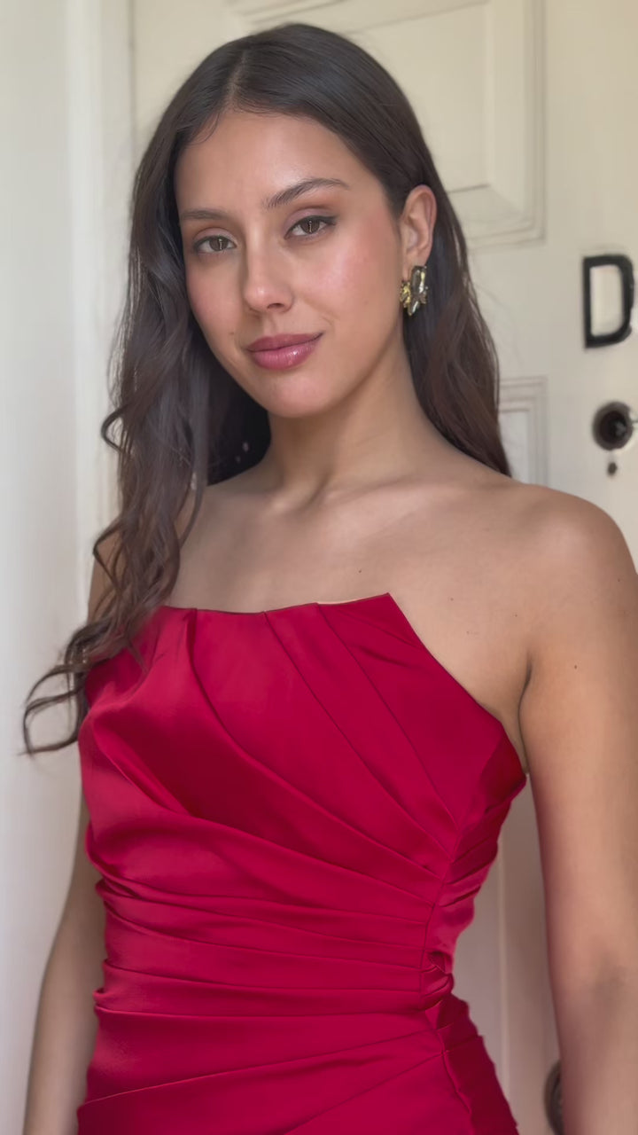 Vestido Largo de Fiesta Rafaella Rojo