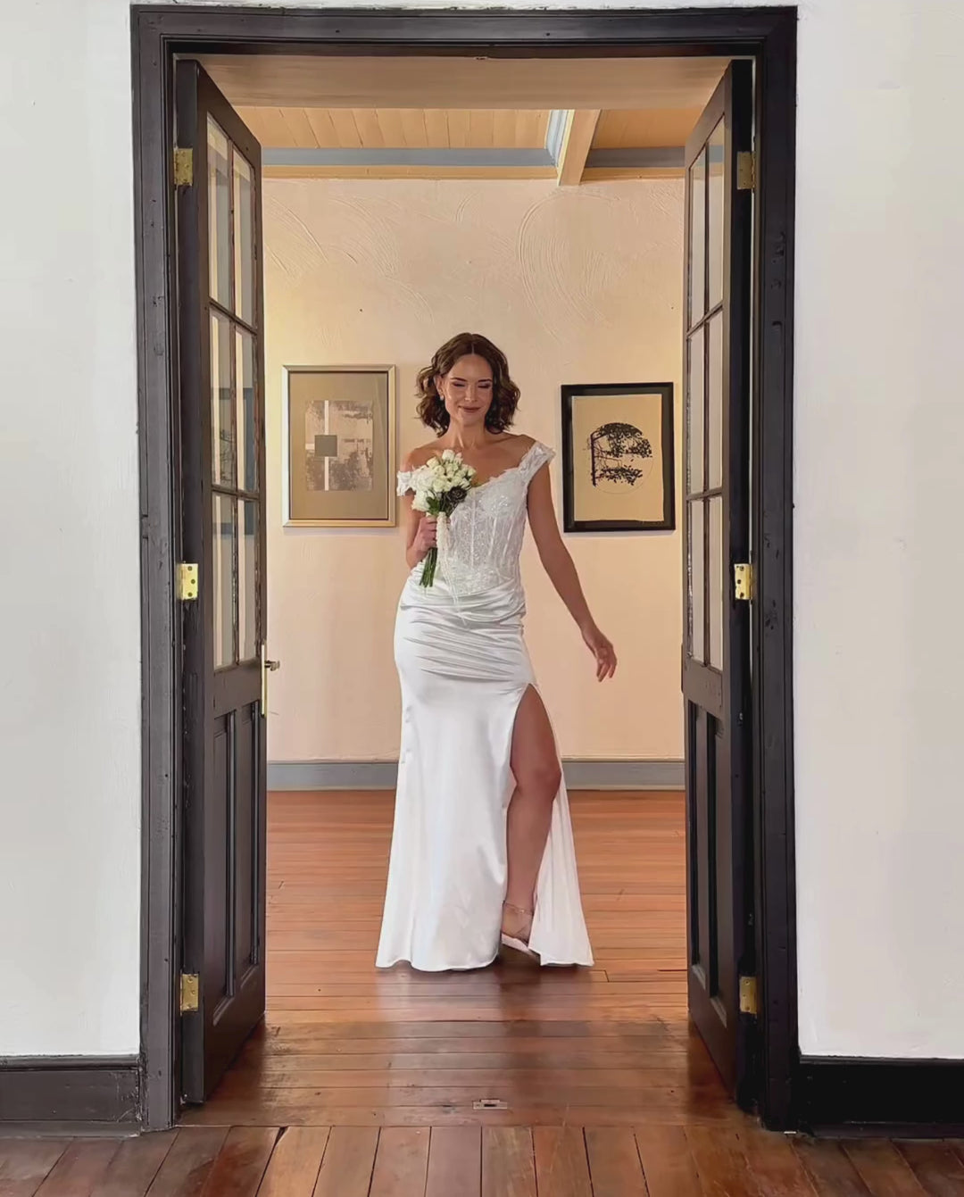 Vestido Largo de Novia Mai Blanco