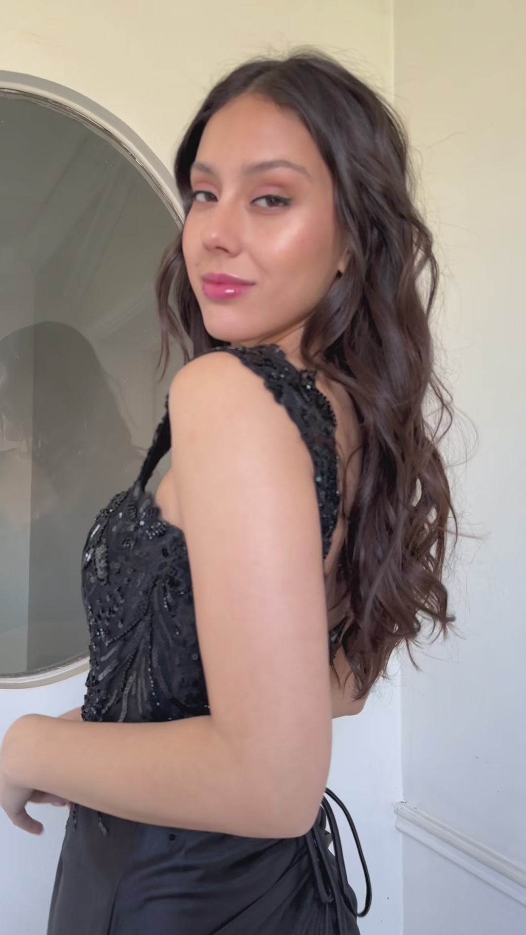 Vestido Largo de Fiesta Bombay Negro