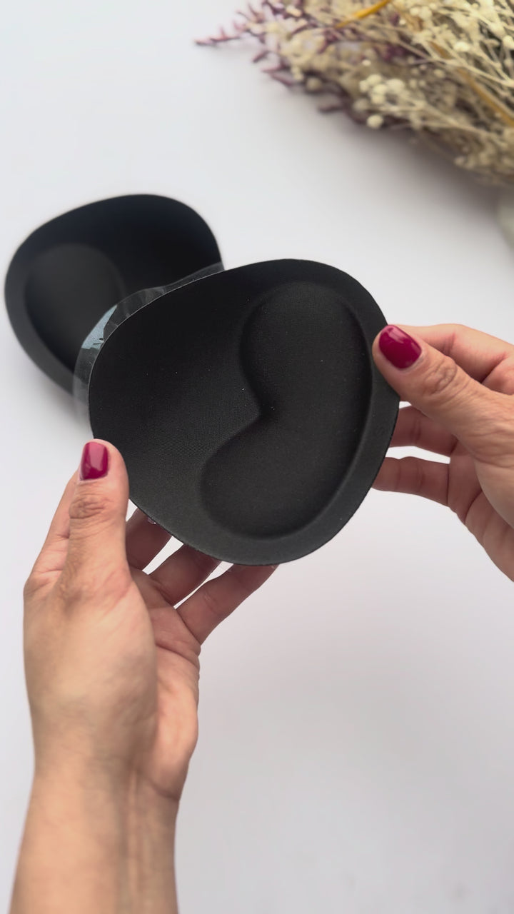 Almohadilla Push-Up Adhesiva de Tela Negro