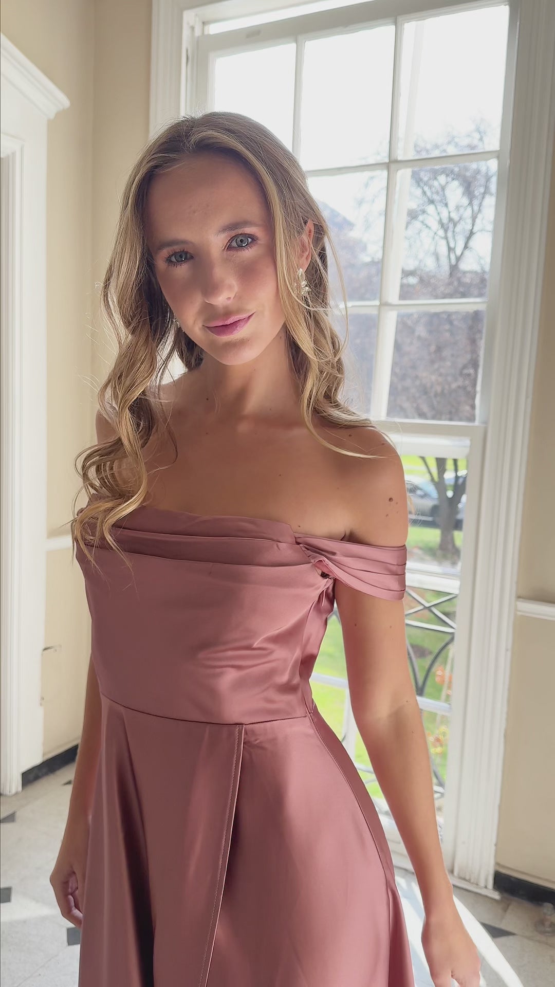 Vestido Largo de Fiesta Miranda Canela