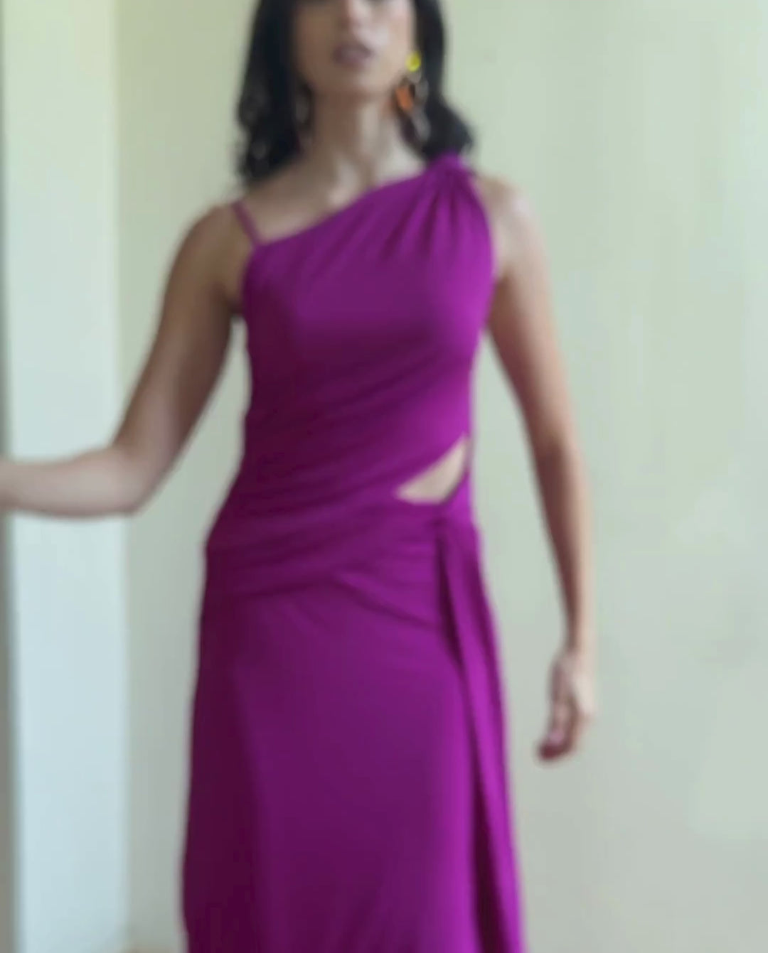 Vestido Largo de Fiesta Lorenza Magenta