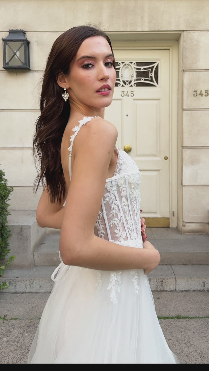 Vestido Largo de Novia Vittoria Blanco