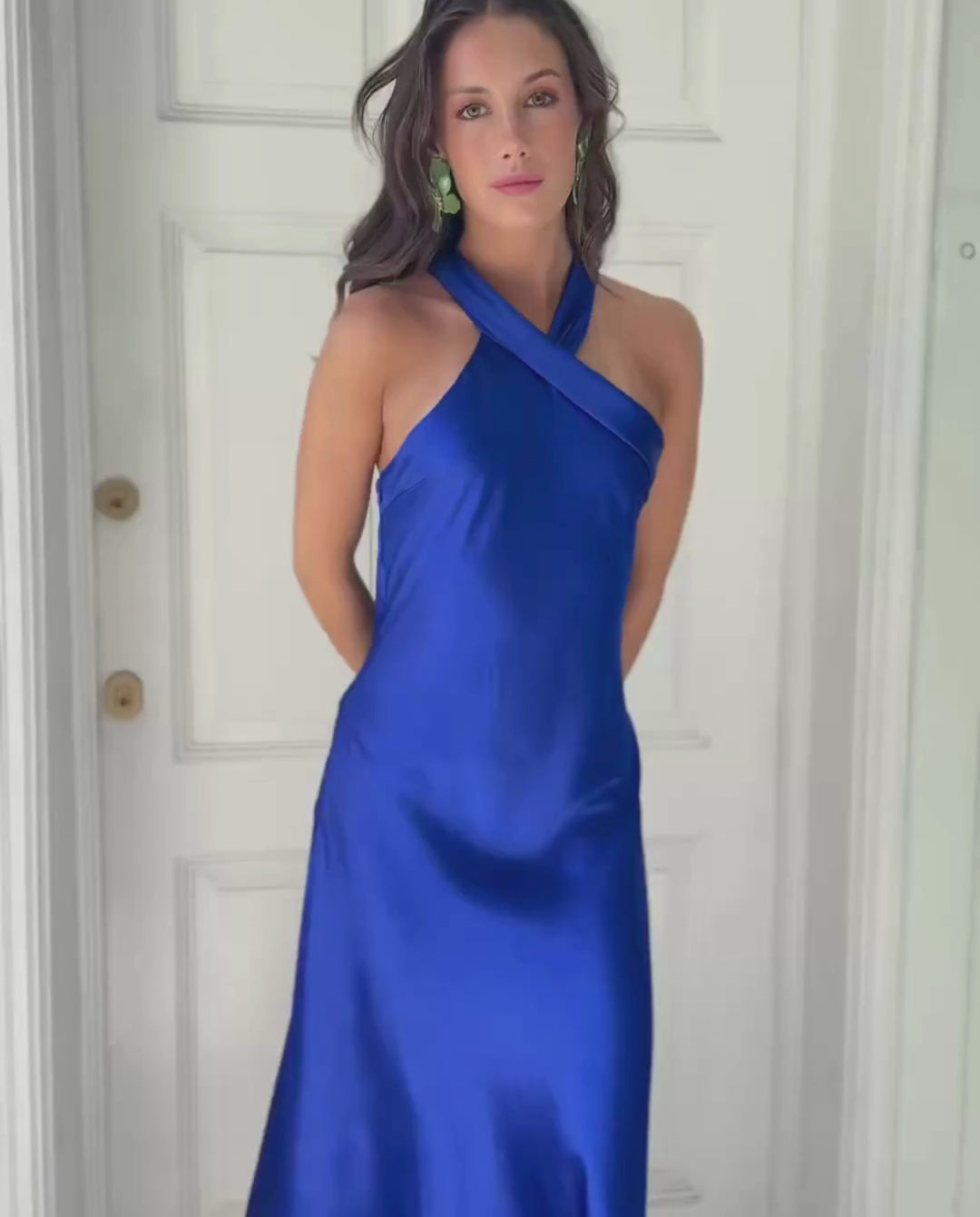 Vestido Largo de Fiesta Lucero Azul Royal