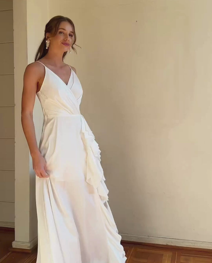 Vestido Largo de Novia Silvina Ivory