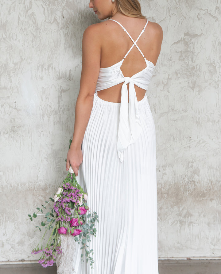 VESTIDO LARGO MAJO BLANCO