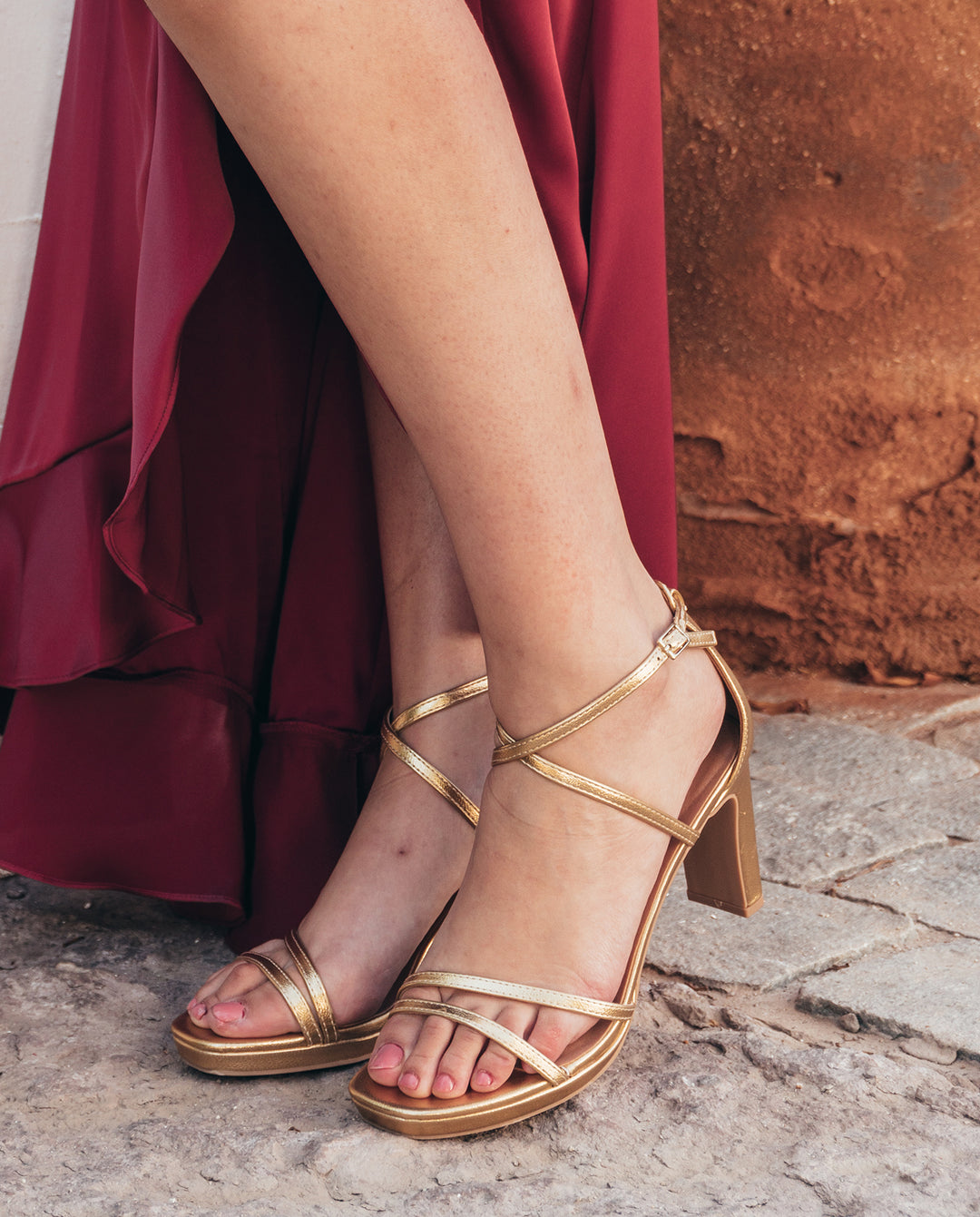 GOLDEN LUCIANA PARTY SHOES