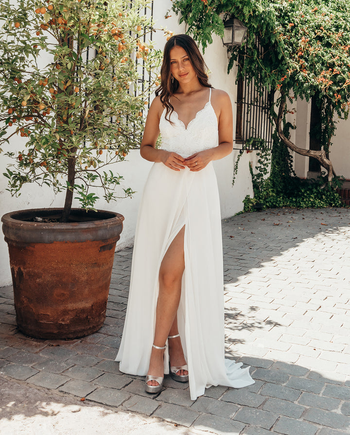 LONG DRESS CAMILA IVORY