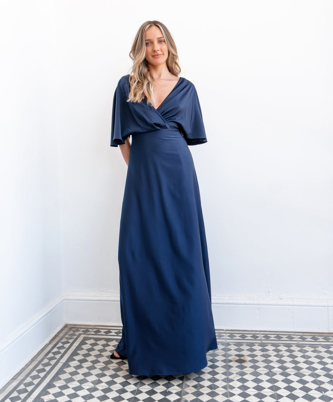 Vestido Largo Irene Azul