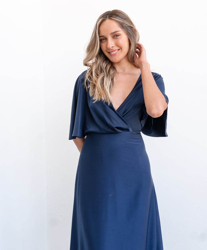 Vestido Largo Irene Azul