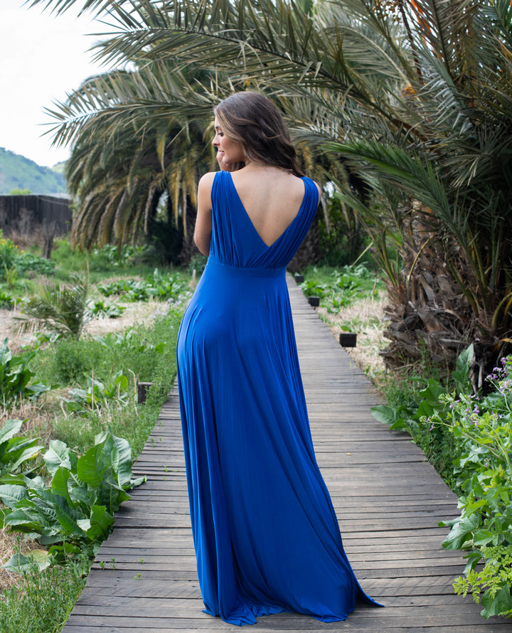 ROYAL BLUE LUPE LONG PARTY DRESS