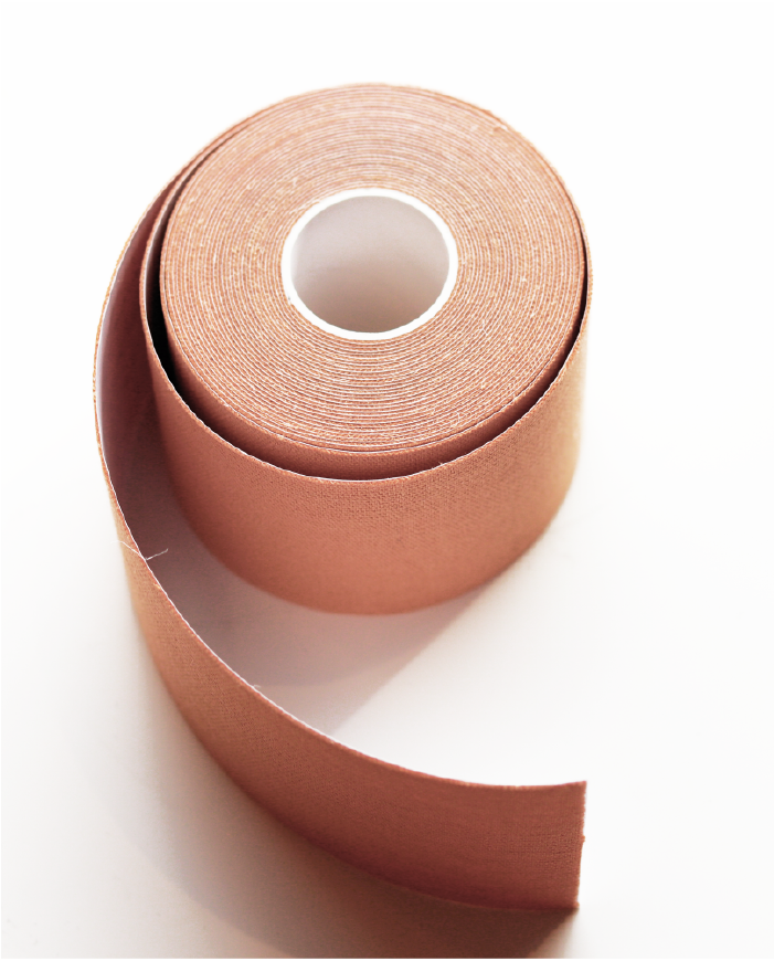 BEIGE ADHESIVE FABRIC TAPE + SILICONE LINERS