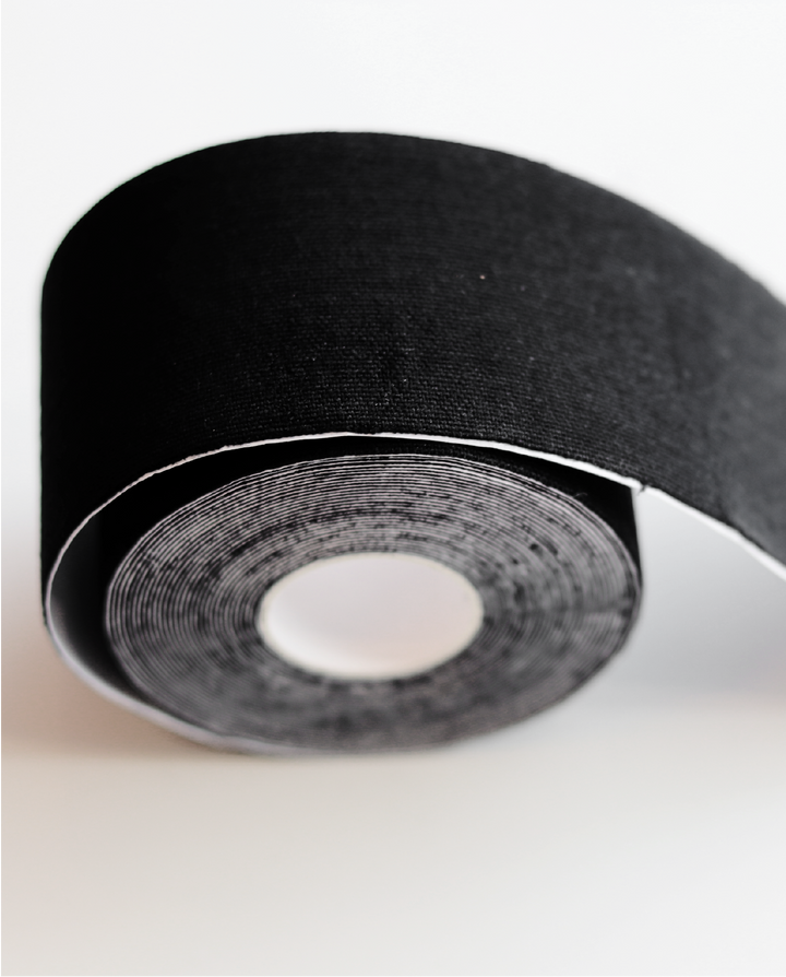 BLACK ADHESIVE FABRIC TAPE + SILICONE LINERS